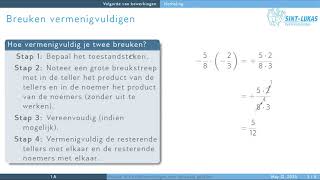 Volgorde van bewerkingen met breuken [upl. by Nairim]