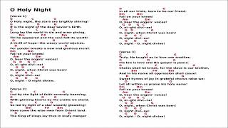 Christmas song O Holy Night easy guitar chords [upl. by Thun]