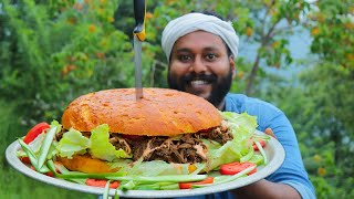 Pulled Beef Burger  Juicy Pulled Beef Burger  How To Make The Best Homemade Burger [upl. by Prevot]