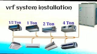 vrf ac installation in hindi  vrf ac system  vrf system working principle  samsung vrf ac [upl. by Reiter]