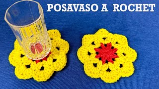 PASO A PASO PARA TEJER POSAVASOS A CROCHET [upl. by Eeroc]