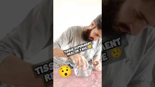 Water and Tissue paper Experiment Real Or Fake experments lifehack shorts shortsvideo viral [upl. by Vida10]