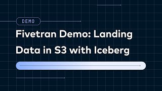 Fivetran Managed Data Lake Service Demo Landing Data in S3 with Iceberg [upl. by Yffub]