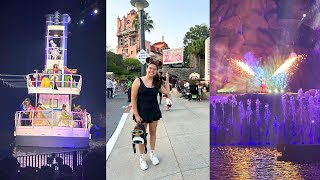 A Hot Evening at Hollywood Studios Fantasmic New Star Tours Scenes and Food at Fairfax Fare [upl. by Landes]