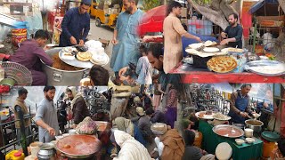 TRADITIONAL BREAKFAST STREET FOOD IN AFGHANISTAN  Extreme Breakfast in Jalalabad Afghanistan [upl. by Llednil]