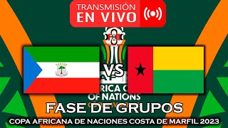 GUINEA ECUATORIAL 🇬🇶 VS 🇬🇼 GUINEABISÁU EN VIVO  COPA AFRICANA DE NACIONES 2023  FÚTBOL MAGNO [upl. by Kcirderf]