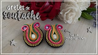 💚 Aretes de SOUTACHE paso a paso  Técnica SOUTACHE bisutería [upl. by Wrigley340]