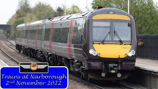 Trains at Narborough railway station 02112022 [upl. by Nikita]