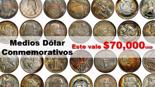 Monedas Medio Dollar Conmemorativas Aqui te digo cual es la mas valiosa de todas [upl. by Ahiel]