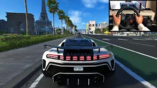 The Crew 2 Bugatti Centodieci  Logitech g29 gameplay [upl. by Imoyn454]