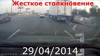 Подборка АВАРИЙ Апрель 18 2014 Car Crash Compilation 18 [upl. by Lockhart]