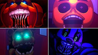 FNAF Into The Pit  All Jumpscares Animation [upl. by Anerda]