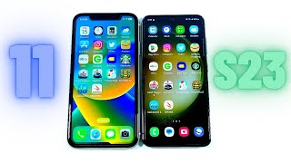 iPhone 11 vs Galaxy S23 Speed Test [upl. by Seavey886]