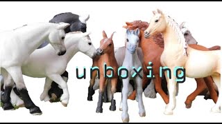 Unboxing SCHLEICH HORSES [upl. by Assenaj862]