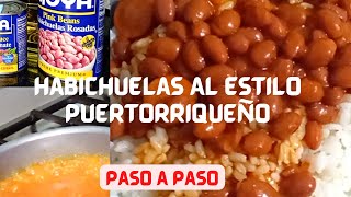 Como Hacer habichuelas Frijoles Guisadas Al Estilo Puertorriqueño Paso a Paso Glory Collazo [upl. by Rici414]