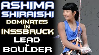 Ashima Shiraishi VS Brooke Raboutou  IFSC Climbing World Cup Innsbruck  Climbing Comparison [upl. by Aissyla]