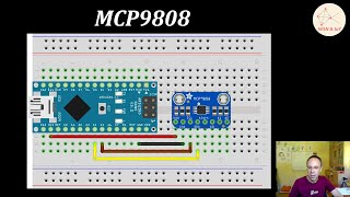 I2CTemperatursensor MCP9808  Ansteuerung mittels Arduino Nano [upl. by Seena784]