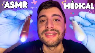 ASMR FR  Roleplay Médecin  Examen des nerfs crâniens yeuxoreillesvisage 👨🏻‍⚕️ [upl. by Rothmuller]