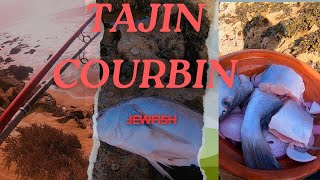 🔥PLAT POISSON COURBIN🐟🐟 PLAGE ISOLEE🌶️🌶️ 🍋 🍋‍🟩🫑🫑 🎏🎏تحضير سمك كوربين بالمصيد🔥 [upl. by Oironoh]