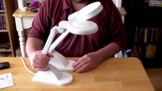 Desktop Magnifying Lamp  Harbor Freight [upl. by Ardied]