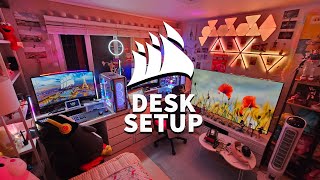 Desk Setup 커세어 RGB 캐릭터 매니아의 방 지니님의 데스크셋업Ginis desk setup and room tour ep [upl. by Flessel711]