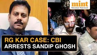 RG Kar Hospital Case Update CBI’s BIG Arrest  ExPrincipal Sandip Ghosh Taken Into Custody [upl. by Neesay]