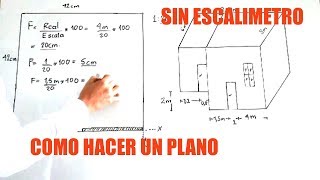 COMO HACER UN PLANO sin escalimetro [upl. by Sloan]