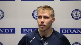 Joonas Lyytinen efter sista träningsmatchen [upl. by Crelin]