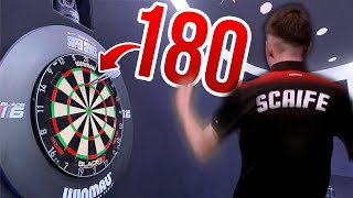 AMATEUR Hits 180 With FIRST 3 Darts of Competition  Modus Super Series Charity Event [upl. by Brahear]