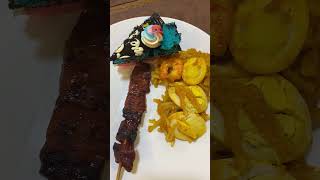 Pancit Malabon Barbecue and Cake [upl. by Nhor]