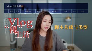 Vlog脚本怎么写｜脚本基础与类型｜分镜头脚本｜视频大纲｜「Vlog“视“生活 1」 [upl. by Anaiq]