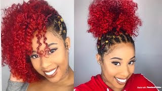 Two Holiday Stylesusing ORS Curls UnleashedBraid outthree strand twist [upl. by Divine121]