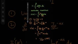 Feynmans integration trick explained in less than 1 minute maths calculus feynman [upl. by Mharba]