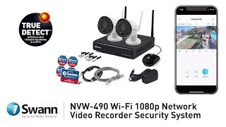 Swann NVR NVW490 Security System Product Overview 1080p Full HD 2way audio thermal sensing Wifi [upl. by Fina]