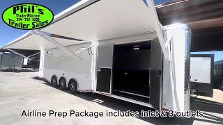 Come walk through one of our Loaded Haulmark Edge Pro Race Trailers [upl. by Nahtnanhoj667]