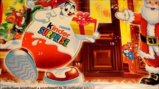 Kinder Surprise Eggs 2015 Christmas Advent Calendar ChocolateEggs kinder surprise eggs unboxing [upl. by Nelsen200]