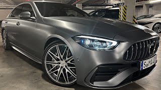 NEW 2022 Mercedes C43 AMG SOUND 4 Cylinder instead of V6 Interior Exterior Review [upl. by Nnylekoorb283]