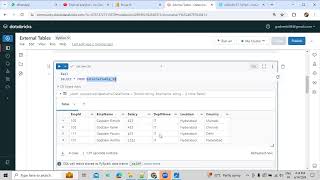 Understand about External Tables using PySpark in Databricks in Telugu [upl. by Esialb59]