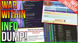 The War Within  Weekly ToDo Lists  Leveling Guides amp Addons amp More [upl. by Aleece]