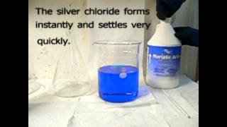 Testing of Chloride Anion  silver nitrate and nitric acid [upl. by Ayian]