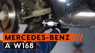 Wie MERCEDES W168 Querlenker vorderen wechseln AUTODOC TUTORIAL [upl. by Amikehs]