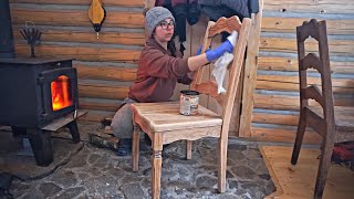 Building A Log Cabin  Ep 66  Table and Chairs  5year Anniversary  2023 BLOOPERS [upl. by Nallij]