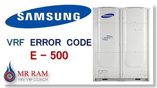 SAMSUNG VRF ERROR CODE 500  ENGLISH [upl. by Volding]