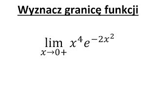 Granica funkcji cz7 Reguła de lHospitala [upl. by Amaryl]