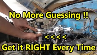 Set Ignition Timing amp Install Distributor  TIMING TRICK Ford Chevy Mopar [upl. by Manville]