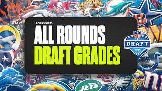 2024 NFL Draft Grades handed out across all 7 rounds  CBS Sports [upl. by Lurie]