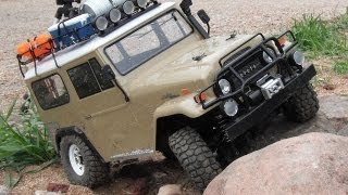 Tamiya FJ40 modified suspension 55t Motor [upl. by Ahseket]