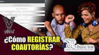 ¿Cómo REGISTRAR una COAUTORIA en INDAUTOR FORMATOS y Trámite  Villana Music  Angela Fonte [upl. by Earazed]