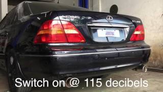 Lexus LS430 air intake and exhaust system DRIFT Xaust [upl. by Eenert]