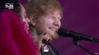 Beyonce and Ed Sheeran  Perfect Duet Global Citizens Festival [upl. by Bjork]